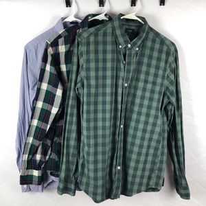 J.crew Slim Fit Cotton Shirt Lot (3 Shirts)